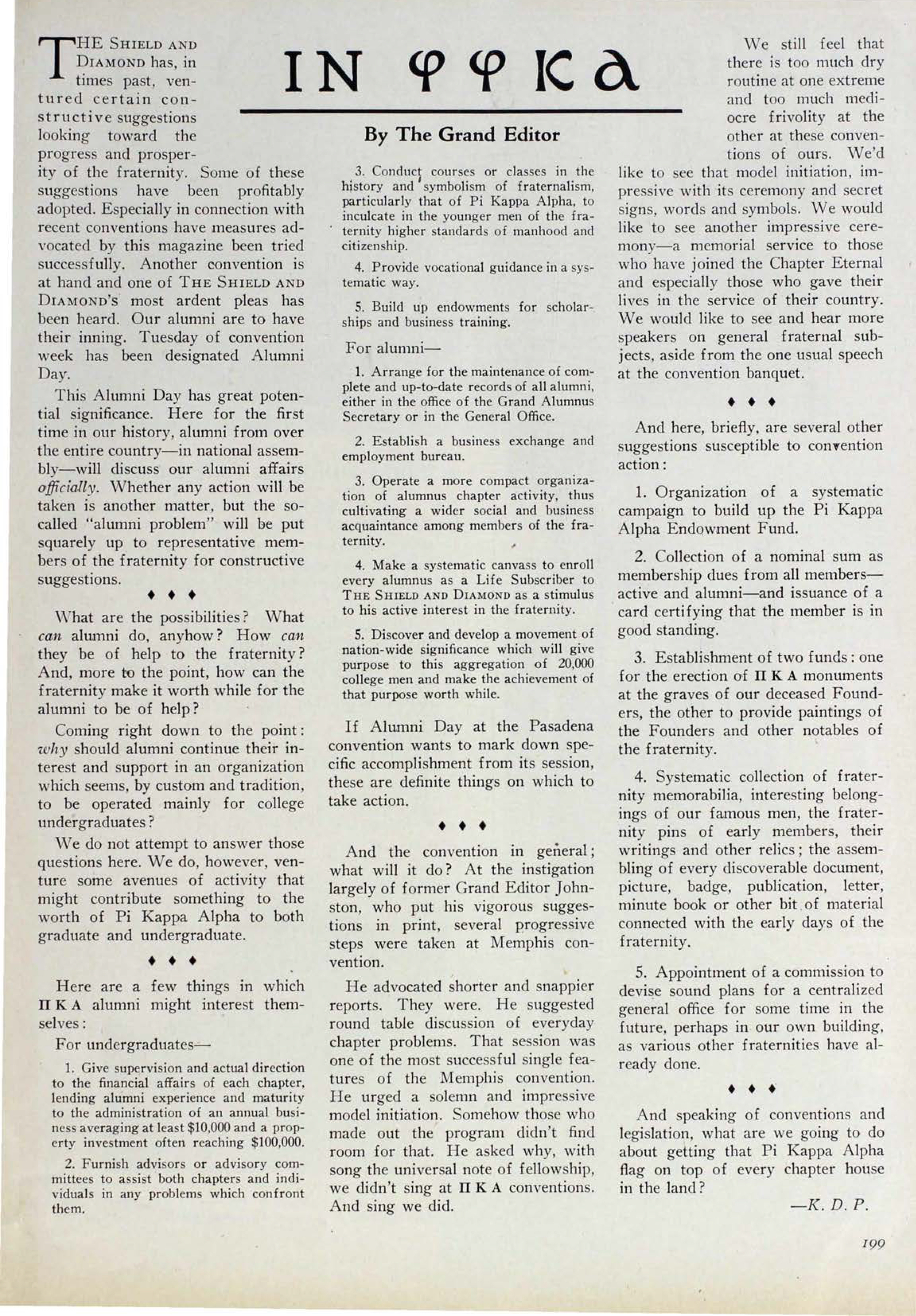 In Phi Phi Kappa Alpha, June 1932